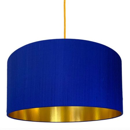 -electric-blue-silk-lampshade-gold-lining