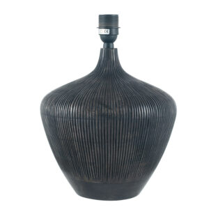 Black Wooden Lamp Base
