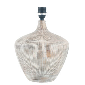 White Washed Lamp Base