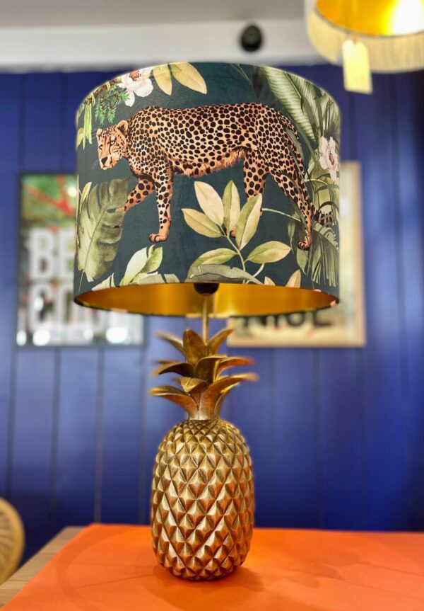 Antique Gold Pineapple Lamp