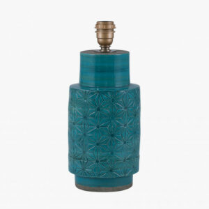 Sidra aquamarine stoneware lamp