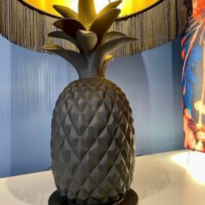 Matt Black Pineapple Lamp