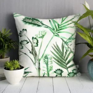 Hothouse Fonds Green & White Cushion