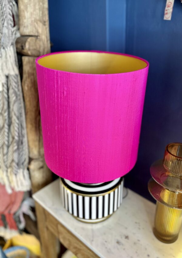 Fuchsia Indian Silk with Gold Lining - Image 2