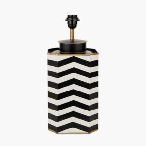 Hand Painted Chevron Metal Lamp