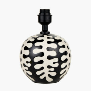 Coral Black and white Lamp