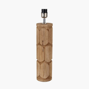 Natural Wood Embossed Lamp