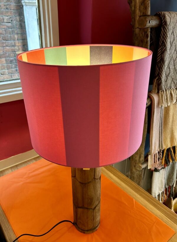 Candy Stripe, with Bubble gum pink