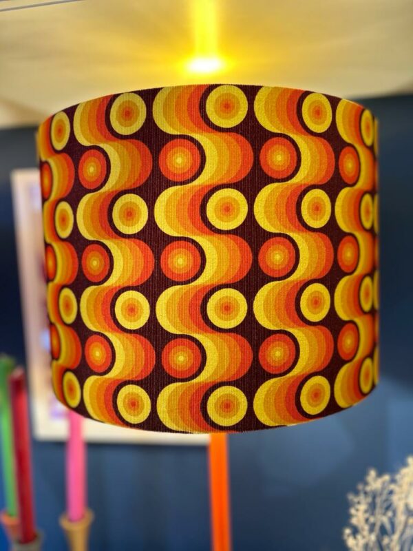 Retro Waves corduroy Lampshade