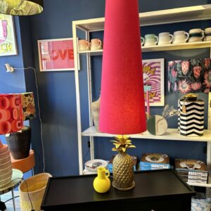 Raspberry Cone Lampshade