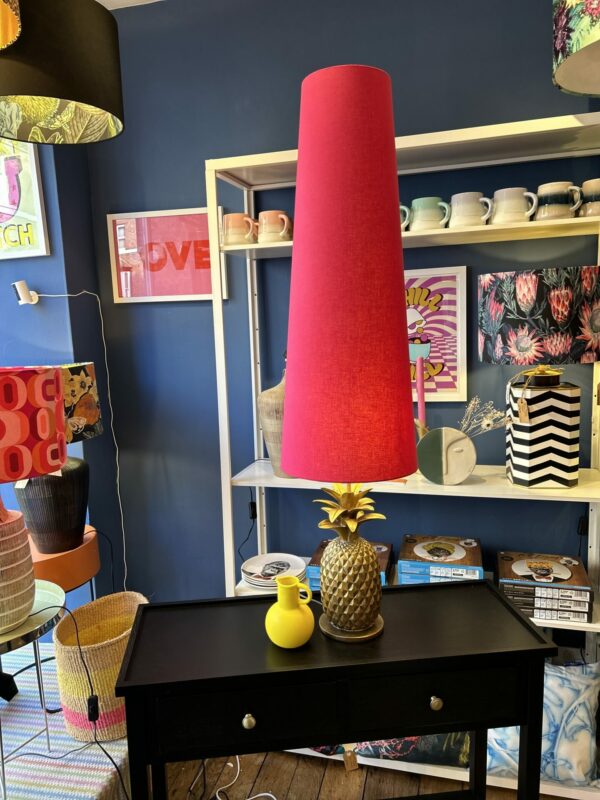 Raspberry Cone Lampshade
