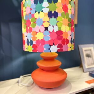 Discus ceramic Orange lamp