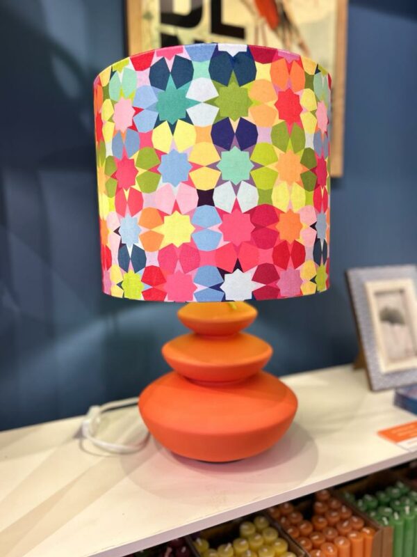 Discus ceramic Orange lamp