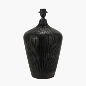 Tall Black Etched lamp