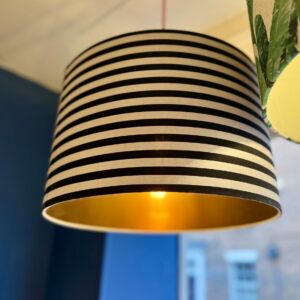 Monochrome Stripe with Brushed Copper