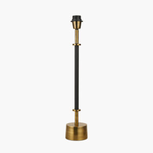 Black Croc and Antique Brass Lamp