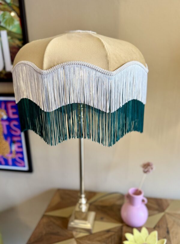 Double fringed Velvet Vienna Lampshade - Image 2