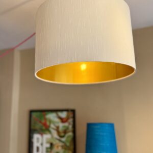 Faux Silk Dupion Lampshade with Gold Lining