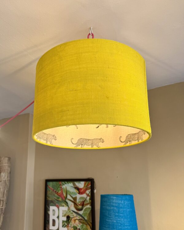 Walking Leopard, Yellow Hessian