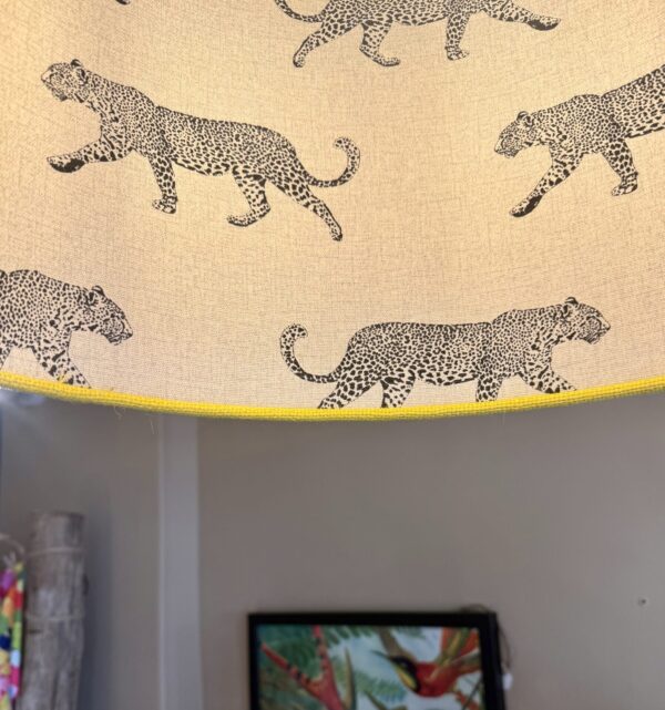 Walking Leopard, Yellow Hessian - Image 2