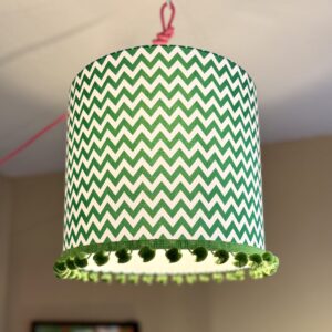 Zig Zag Lampshade with Pom Pops