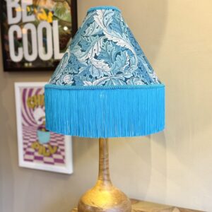 William Morris Fringed Lampshade