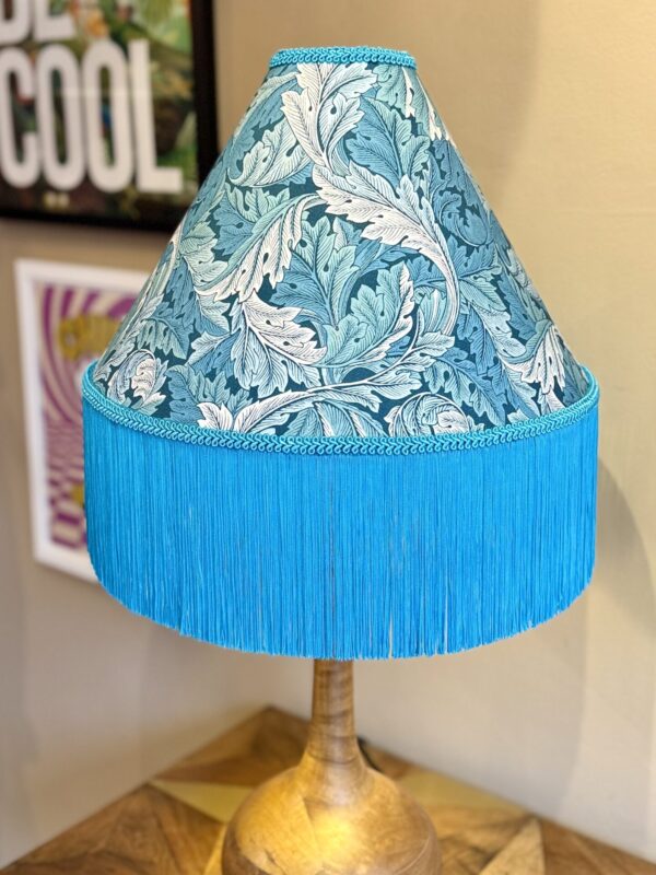 William Morris Fringed Lampshade - Image 6