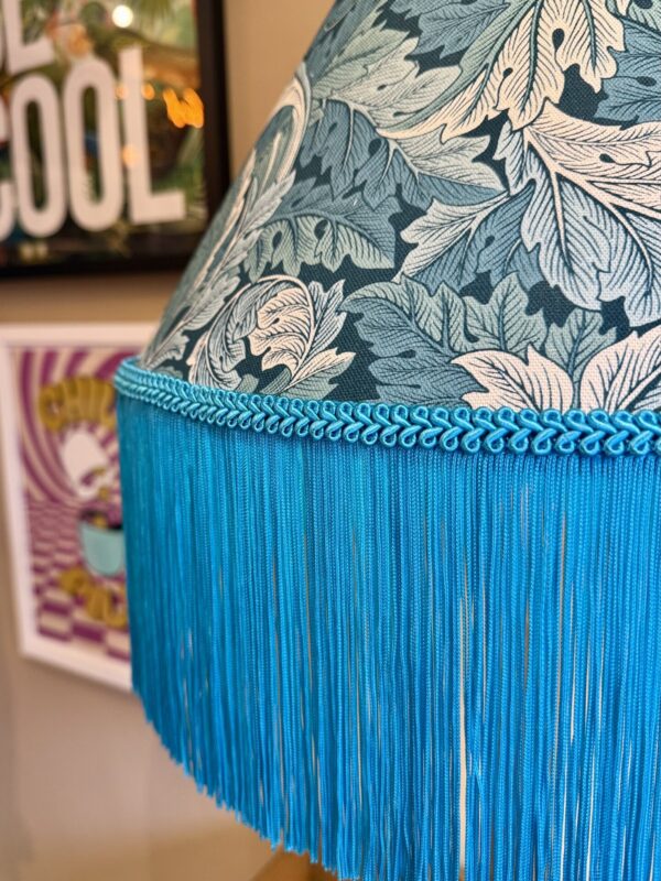 William Morris Fringed Lampshade - Image 5