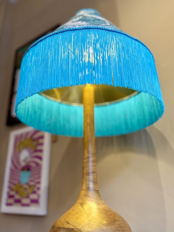 William Morris Fringed Lampshade - Image 3